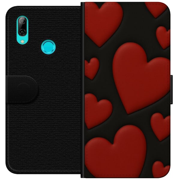 Huawei P smart 2019 Plånboksfodral Red Velvet Hearts