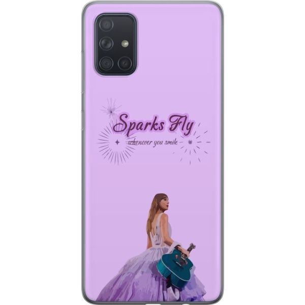 Samsung Galaxy A71 Gjennomsiktig deksel Taylor Swift - Sparks