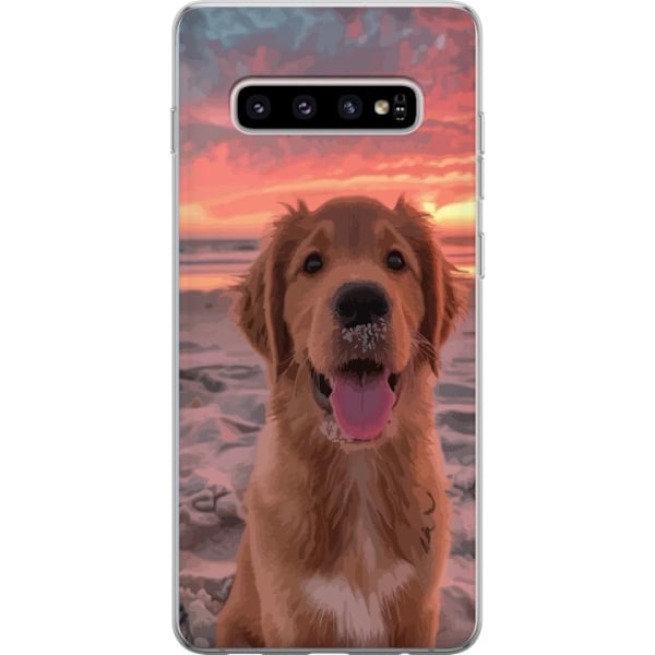 Samsung Galaxy S10+ Gennemsigtig cover Hund