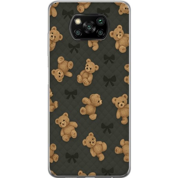 Xiaomi Poco X3 NFC Läpinäkyvä kuori Teddy Halauksia