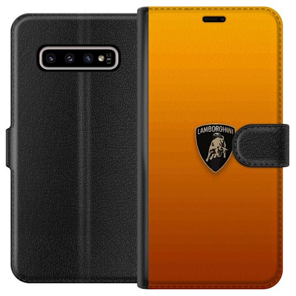 Samsung Galaxy S10+ Lompakkokotelo Lamborghini