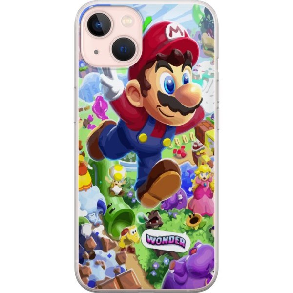 Apple iPhone 13 mini Genomskinligt Skal Super Mario Wonder