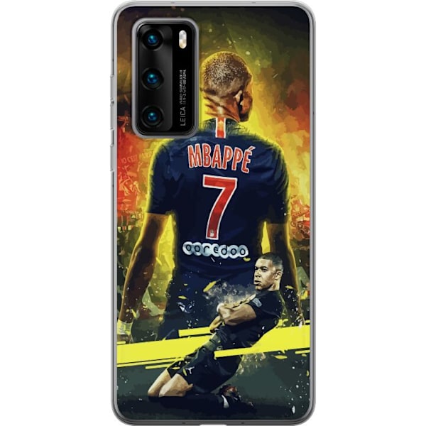 Huawei P40 Genomskinligt Skal Kylian Mbappé