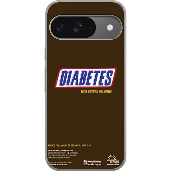 Google Pixel 9 Pro Gjennomsiktig deksel Diabetes Snickers