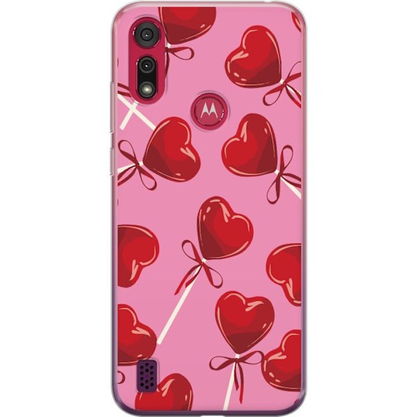 Motorola Moto E6s (2020) Gennemsigtig cover Valentinsdag Lolli