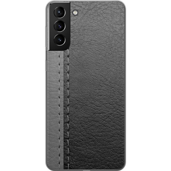 Samsung Galaxy S21+ 5G Deksel / Mobildeksel - Sort & Grå Lær