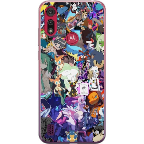 Motorola Moto E6s (2020) Gennemsigtig cover Pokémon Blaze