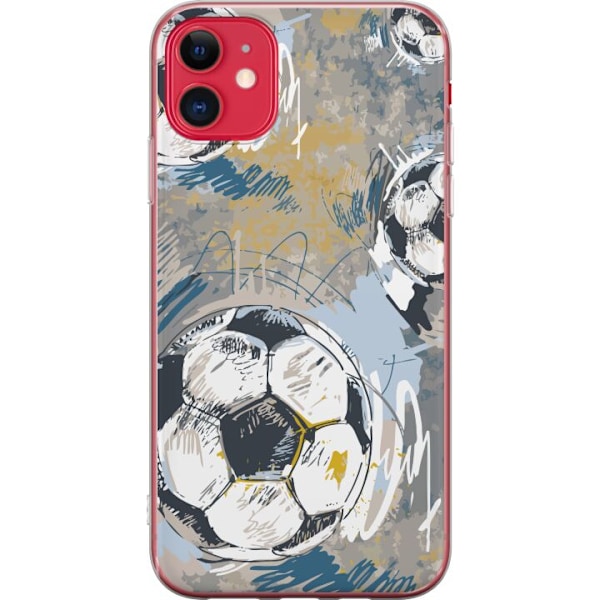 Apple iPhone 11 Gennemsigtig cover Fodbold