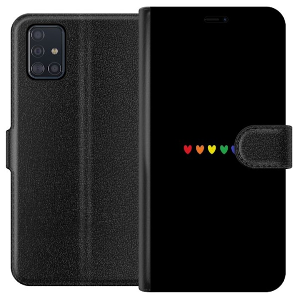 Samsung Galaxy A51 Tegnebogsetui Stolt Hjerter