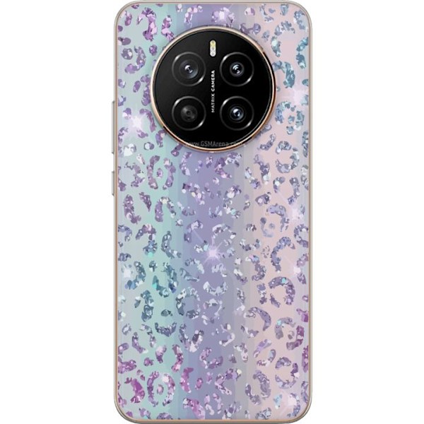 Honor Magic7 Genomskinligt Skal Glitter Leopard