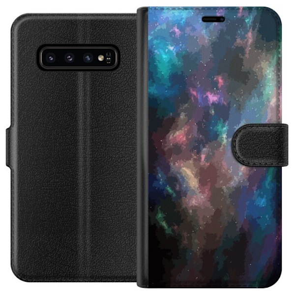 Samsung Galaxy S10 Tegnebogsetui Galakse Marmor