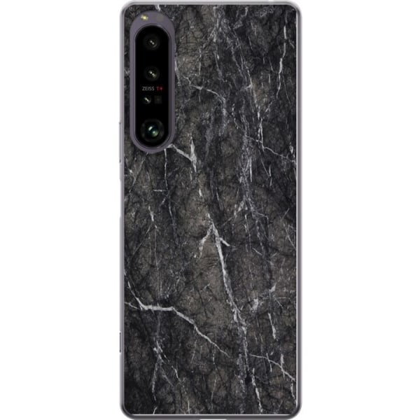 Sony Xperia 1 IV Deksel / Mobildeksel - Svart Marmor