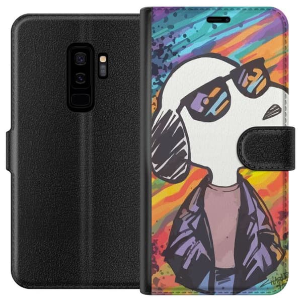 Kompatibel Tegnebogsetui til Samsung Galaxy S9+ Snobben Snoopy