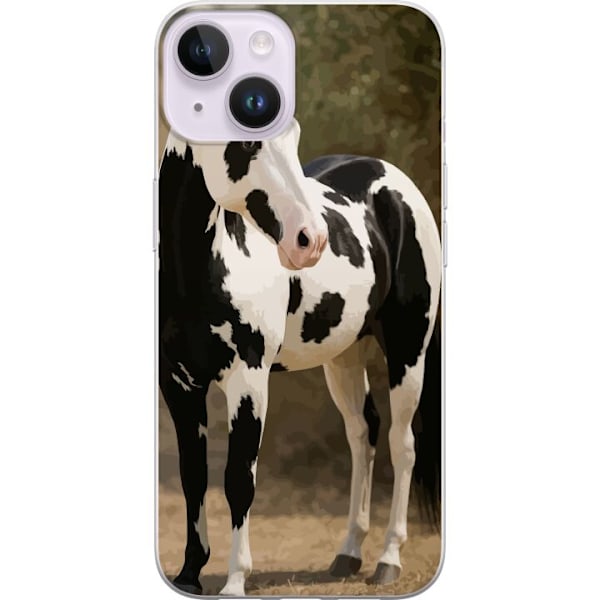 Apple iPhone 15 Plus Genomskinligt Skal Vacker Häst – elega