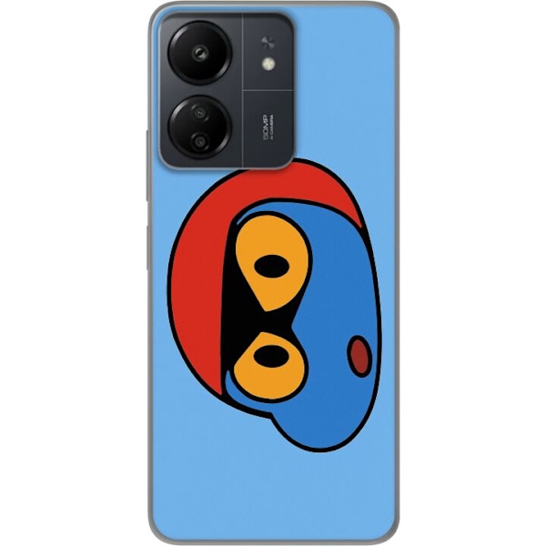 Xiaomi Redmi 13C Läpinäkyvä kuori Bold Bot Head