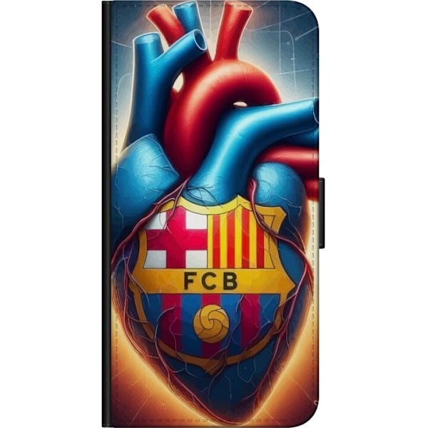 Xiaomi Redmi Note 9 4G Plånboksfodral FCB Hjärta