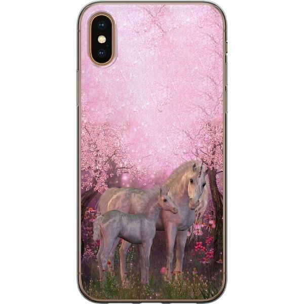 Apple iPhone X Deksel / Mobildeksel - Unicorn