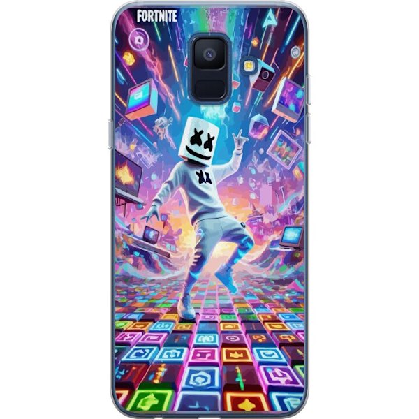 Samsung Galaxy A6 (2018) Genomskinligt Skal Fortnite Dance | M