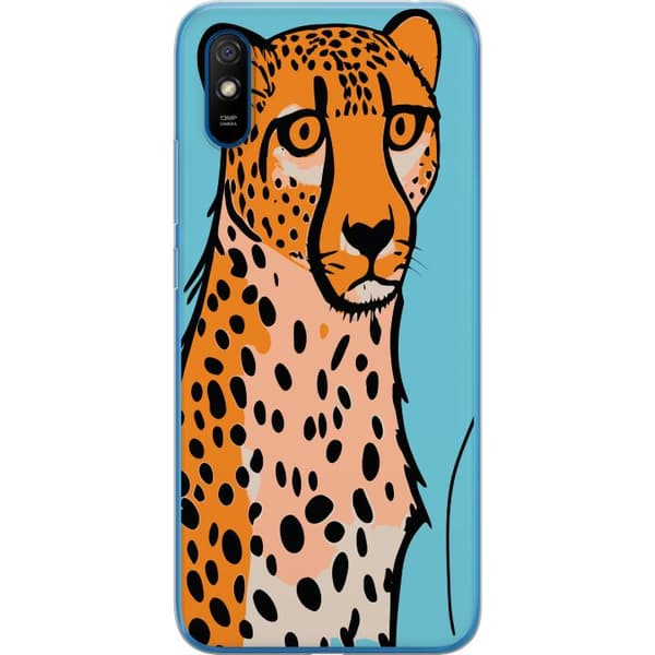 Kompatibelt Mobilskal till Xiaomi Redmi 9A Surprised Leopard