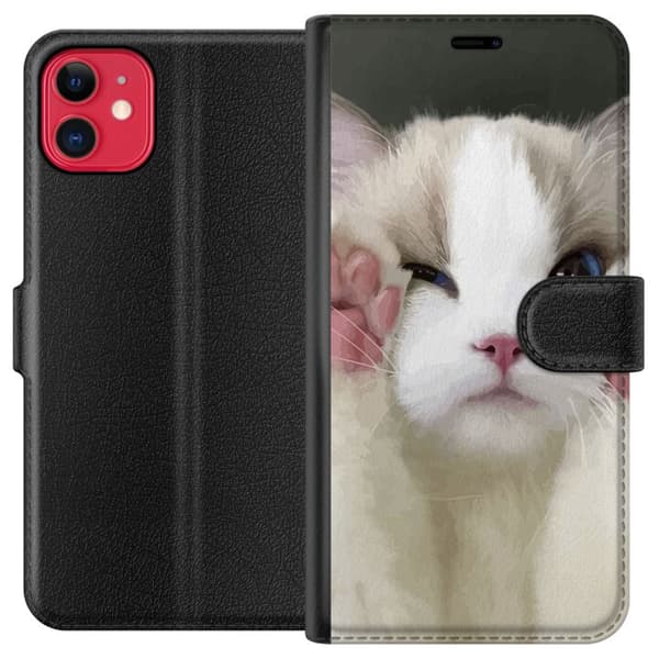 Kompatibel Tegnebogsetui til Apple iPhone 11 Kat