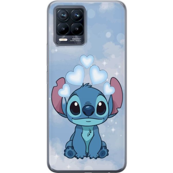 Realme 8 Läpinäkyvä kuori Stitch Hyppäävä Ilo - Hauska Suunnittelu Lahjalle