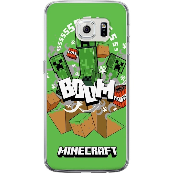Samsung Galaxy S6 edge Läpinäkyvä kuori Minecraft Boom