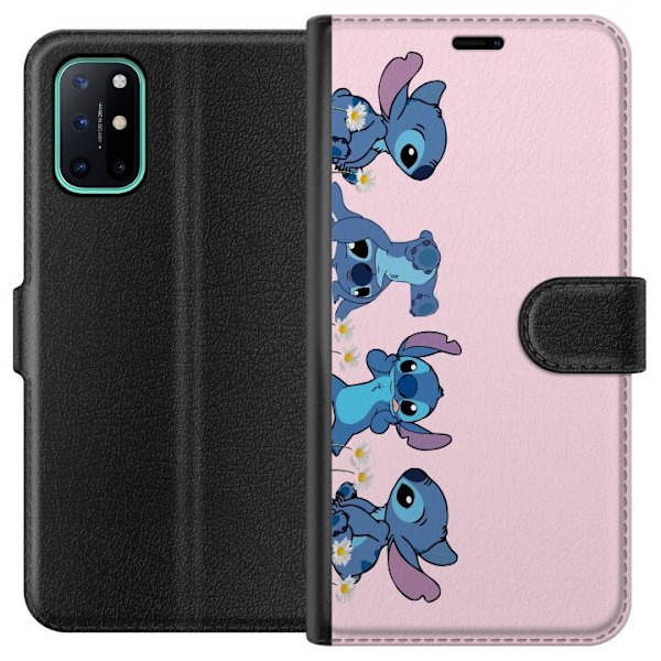 OnePlus 8T Tegnebogsetui  Stitch Grin & Leg – Perfekt til Te