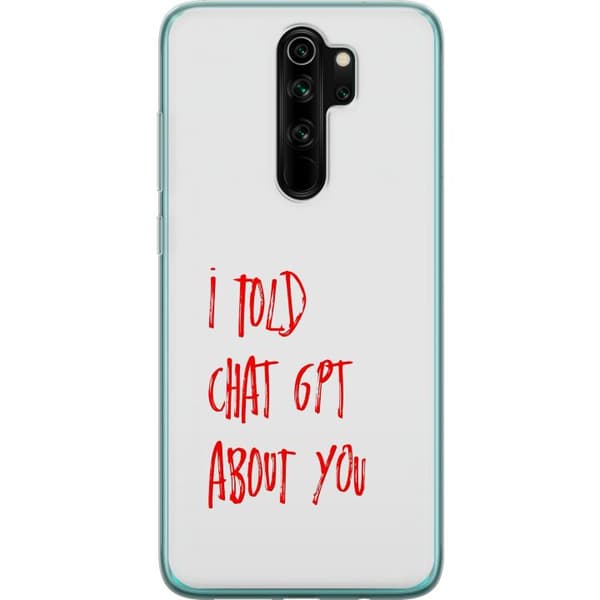 Kompatibelt Mobilskal till Xiaomi Redmi Note 8 Pro  I Told ChatGPT About You vit