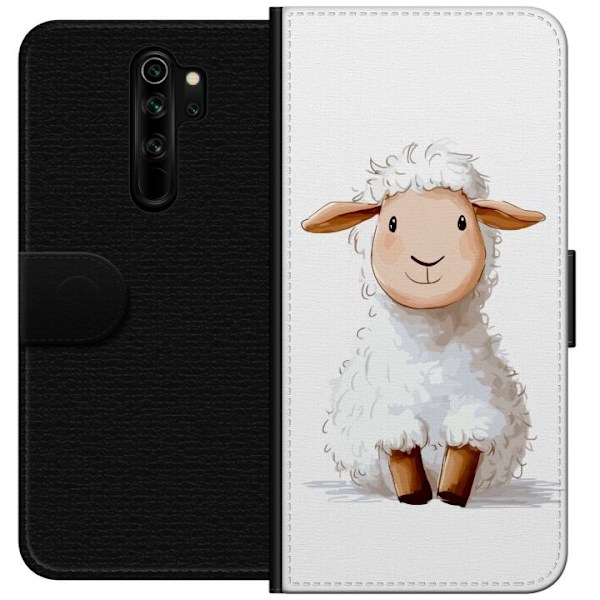 Xiaomi Redmi Note 8 Pro  Lompakkokotelo Suloinen Lammas - lasten ja vauvan tuotteita sarjakuvatyyliin