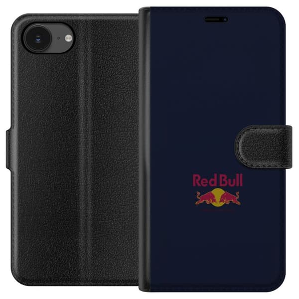 Kompatibelt Lommeboketui til Apple iPhone 16e Minimalistiskt cupdesign med energidriktema blå