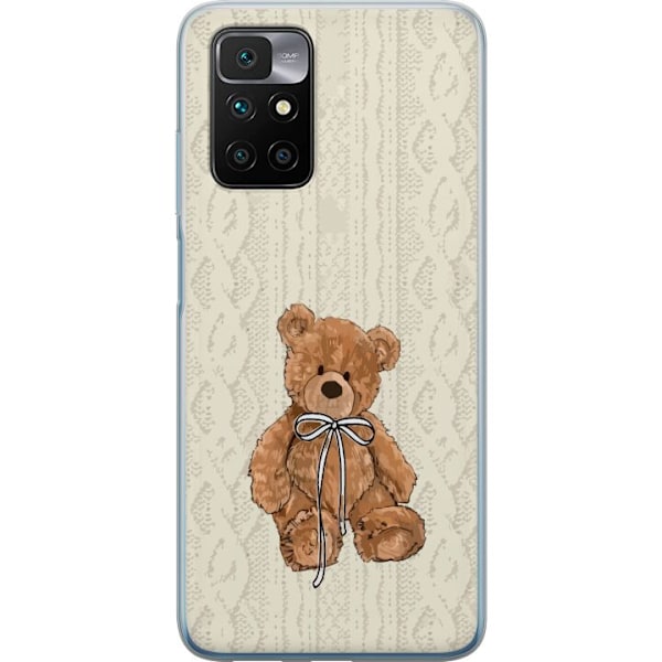 Xiaomi Redmi 10 Gjennomsiktig deksel Liten Bamse – klassisk bamse i enkel design