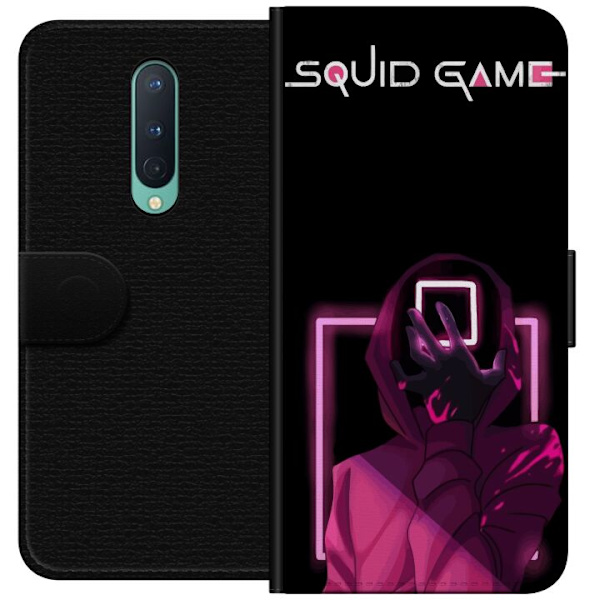 OnePlus 8 Tegnebogsetui Squid Game Tema Populær Serie Motiv Grafisk Ikonisk Design Asiatisk Popkultur Spænding Drama