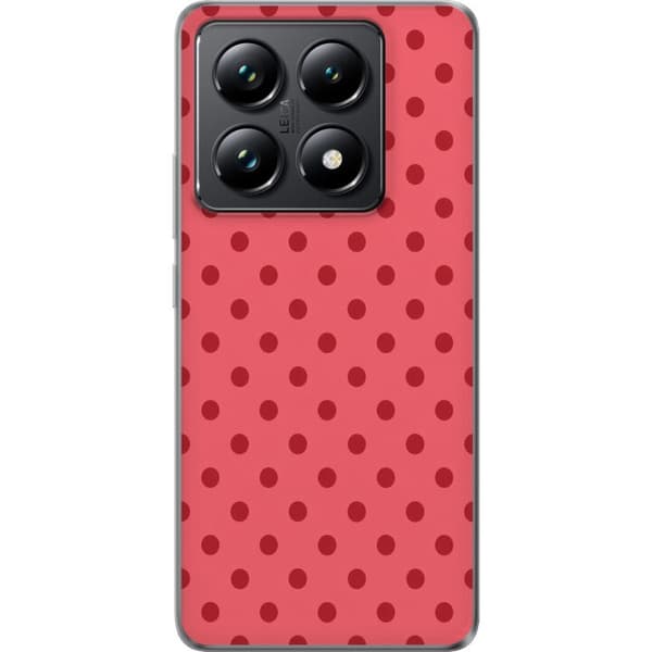 Kompatibelt Mobilskal till Xiaomi 14T Rosa prickar rosa