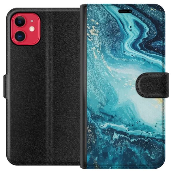 Kompatibel Tegnebogsetui til Apple iPhone 11 Kunstmønster