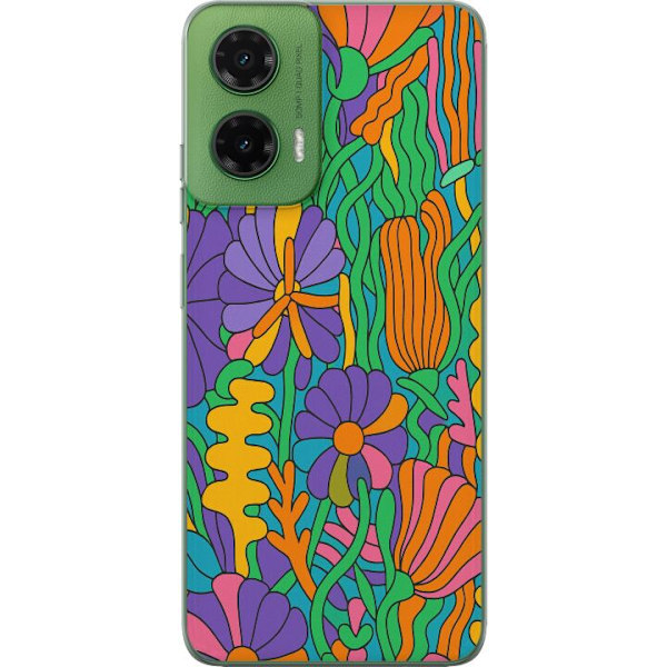 Motorola Moto G35 Läpinäkyvä kuori Värien räjähdys