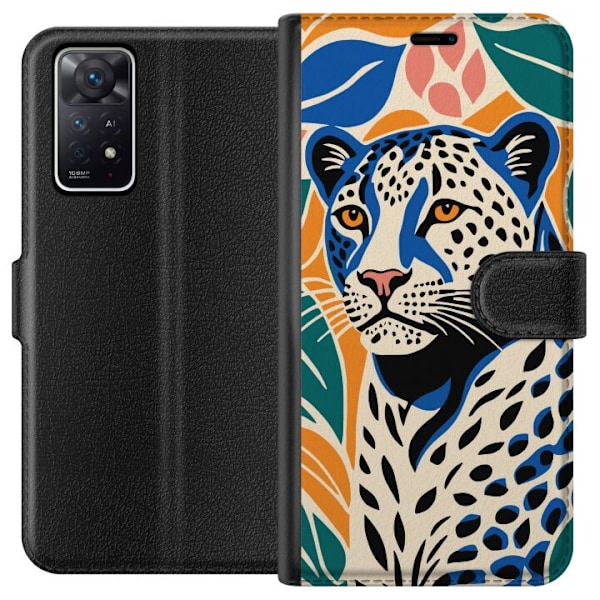 Xiaomi Redmi Note 11 Pro 5G Tegnebogsetui Majestætiske Leopar