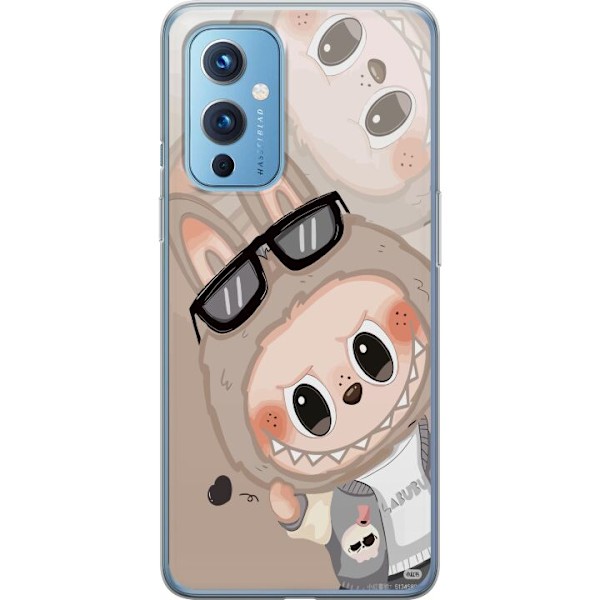OnePlus 9 Läpinäkyvä kuori Labubu Rainbow Chaos