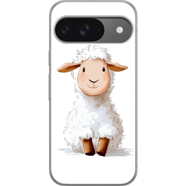 Google Pixel 9 Läpinäkyvä kuori Suloinen Lammas - lasten ja