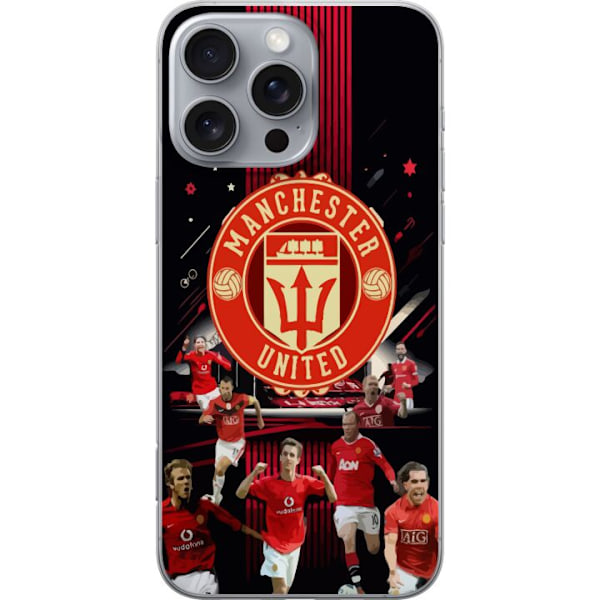 Apple iPhone 16 Pro Max Gennemsigtig cover Manchester United F