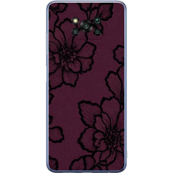 Kompatibelt Mobildeksel til Xiaomi Poco X3 Pro Bjørnebærblomst lila
