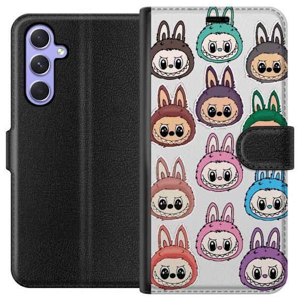 Samsung Galaxy A54 Plånboksfodral Labubu Macaron Monster –