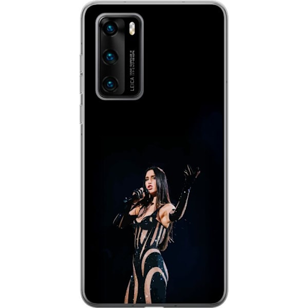 Huawei P40 Läpinäkyvä kuori Dua Lipa – Pop Star Aesthetic