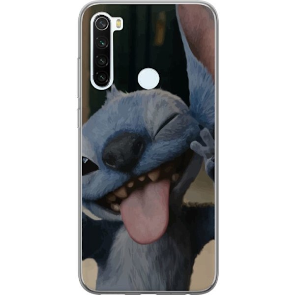 Xiaomi Redmi Note 8 Läpinäkyvä kuori Stitch Söpö Alien - Sininen Suosikki Ulkoavaruudesta