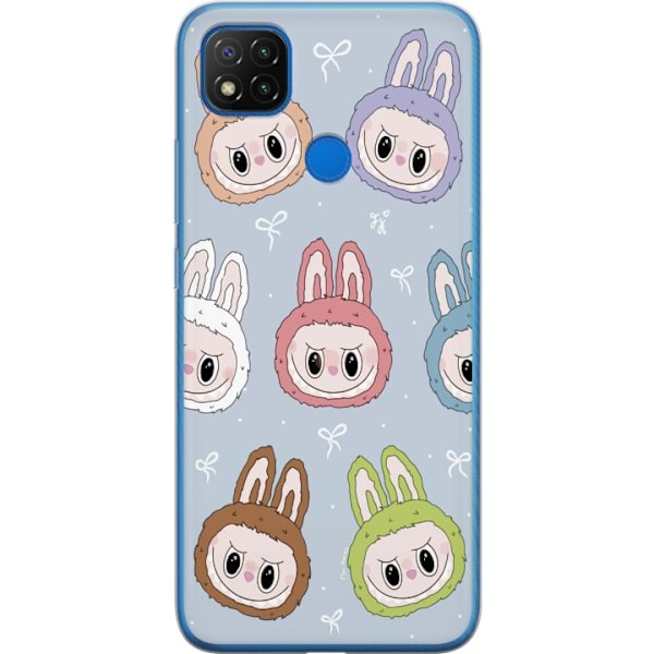 Xiaomi Redmi 9C Läpinäkyvä kuori Pastel Labubu