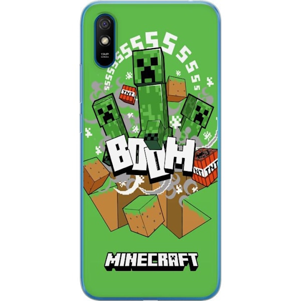 Xiaomi Redmi 9A Genomskinligt Skal Minecraft Boom