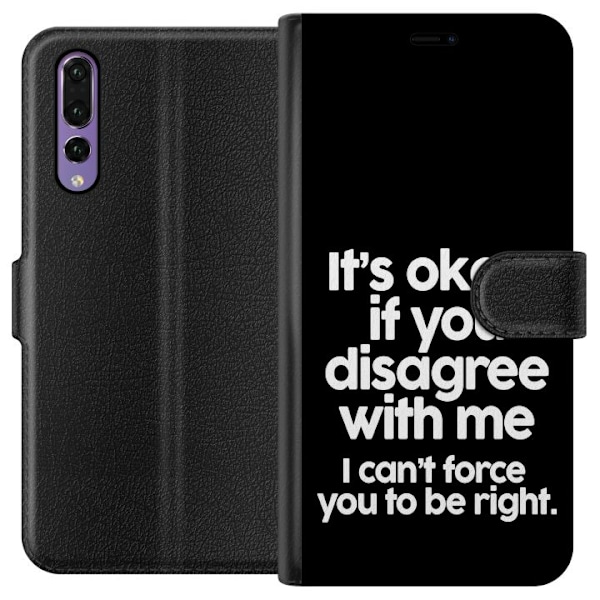 Huawei P20 Pro Tegnebogsetui Tekst