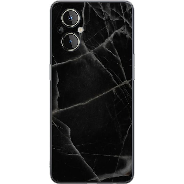 OnePlus Nord N20 5G Genomskinligt Skal Svart marmor