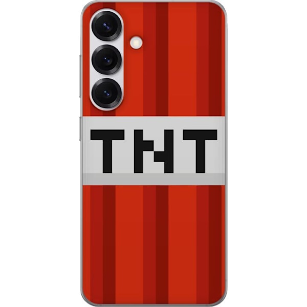 Samsung Galaxy S25 Läpinäkyvä kuori Minecraft TNT