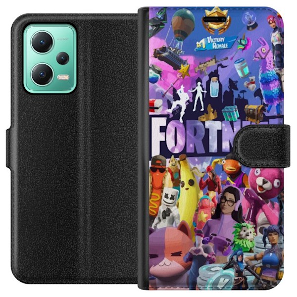 Xiaomi Redmi Note 12 Lompakkokotelo Fortnite Skins Emotes Batt