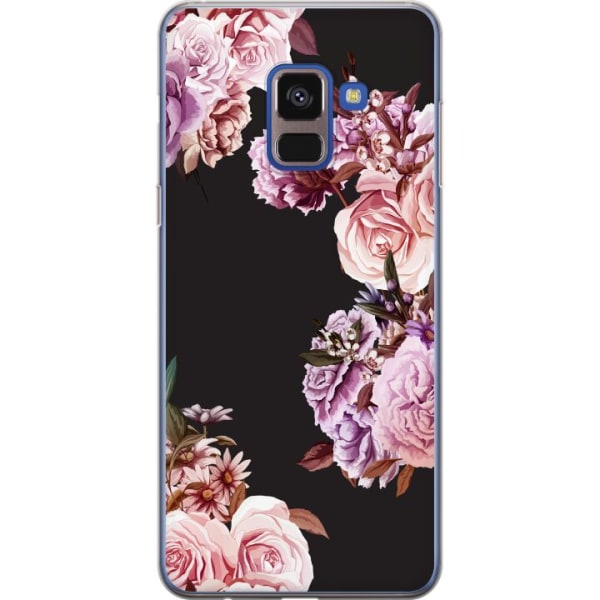Samsung Galaxy A8 (2018) Gennemsigtig cover Blomster